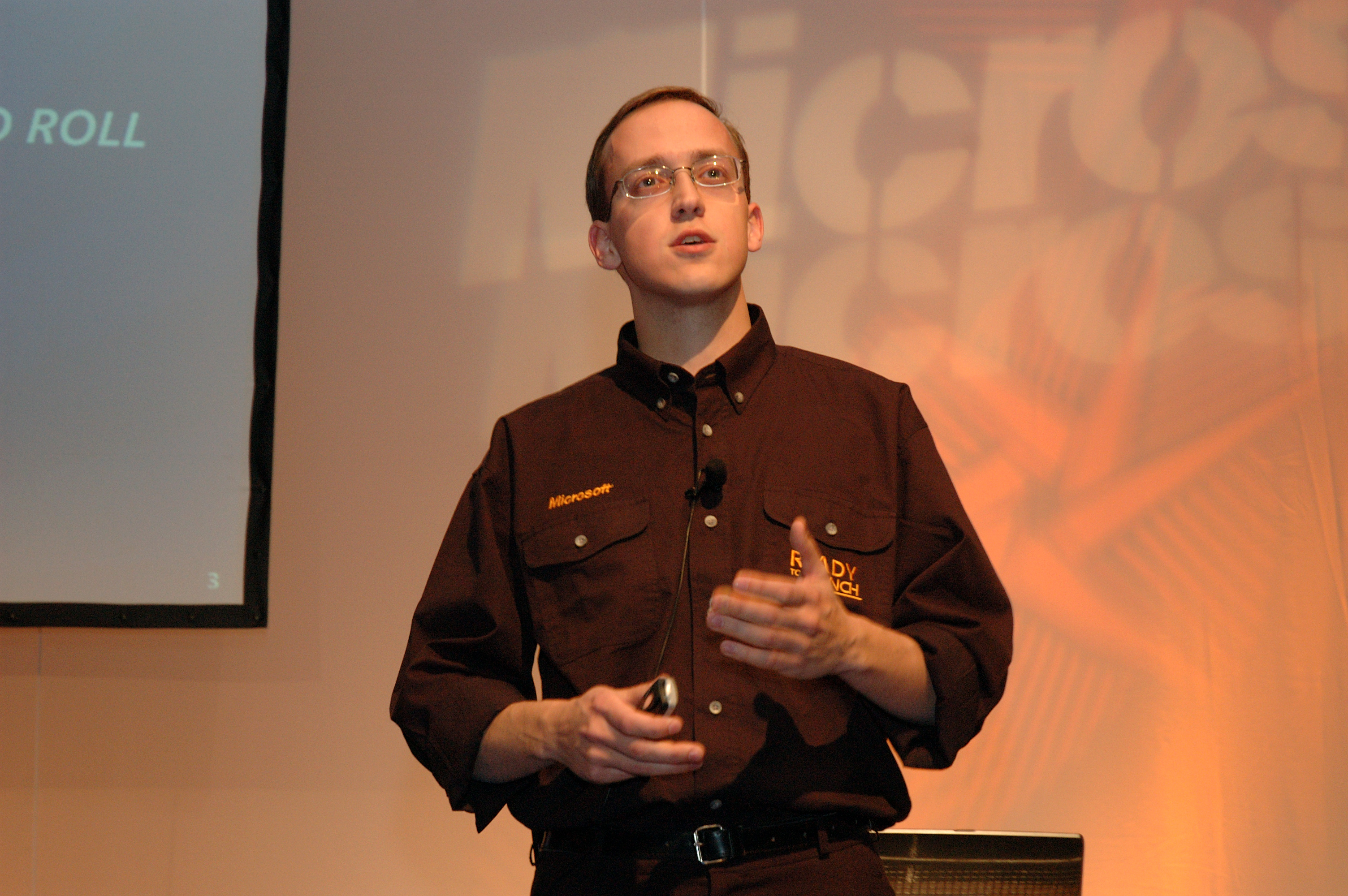 György Balássy speaking at a conference